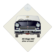MG Midget MkII 1964-66 Car Window Hanging Sign